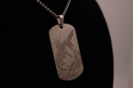 Light Dragon Pendant Necklace